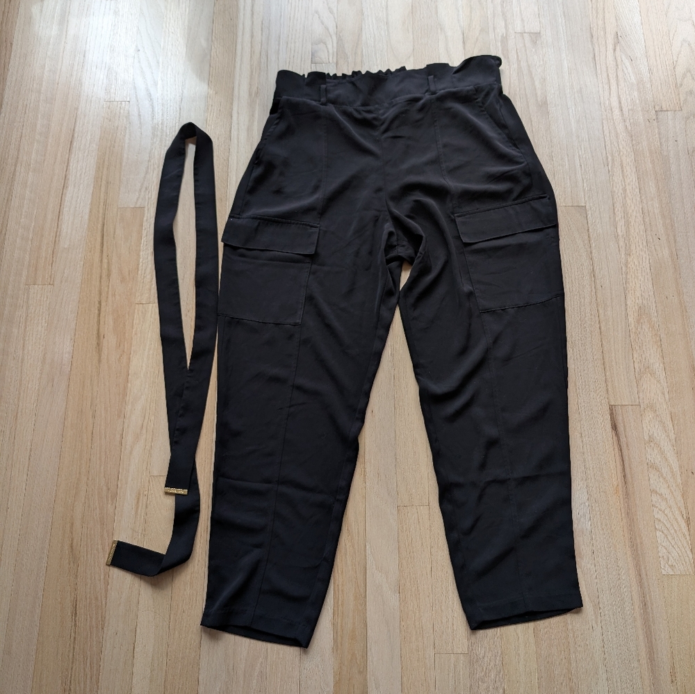 Michael Kors Women’s Black Jogger Style Casual Cargo Pants (Size XL)
